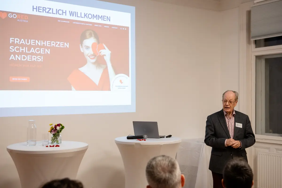 #GoRed, die Initiative für Frauen-Herzgesundheit ist nun auch in Österreich gestartet (Dr. Wilhelm Gloss)