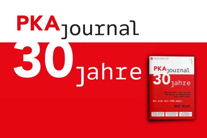 Titelbild des PKA Journals zum 30-jährigen Jubiläum der Fachzeitschrift für pharmazeutisch-kaufmännische Assistent:innen