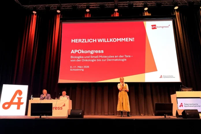 Ulrike Mursch-Edlmayr eröffnet den APOkongress 2026 in Schladming zum Thema Biologika und Small Molecules