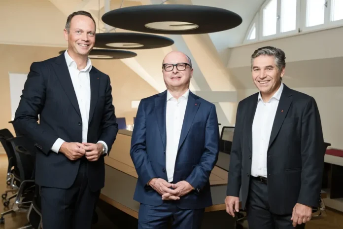 Präsidium des Österreichischen Apothekerverbands: Alexander Hartl, Thomas W. Veitschegger und Andreas Hoyer