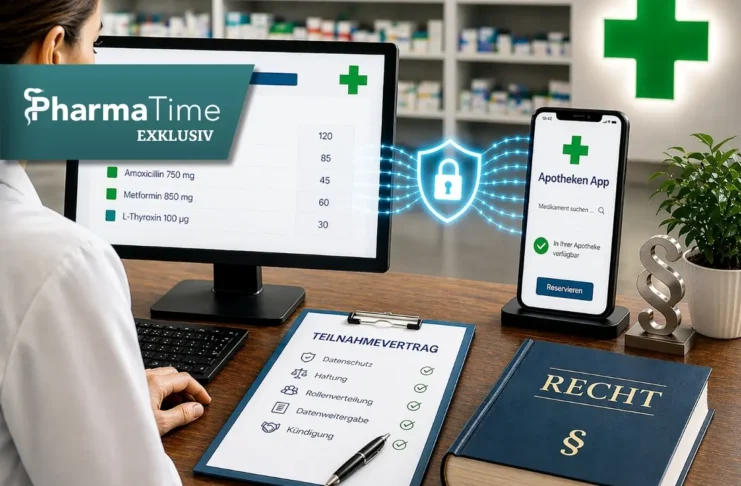 Apothekerin prüft Vertrag zu Datenschutz und Haftung bei Apotheken-App
