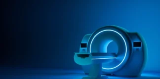 Darstellung eines MRT Geräts für Untersuchungen zur Körperzusammensetzung und Gesundheitsrisiken