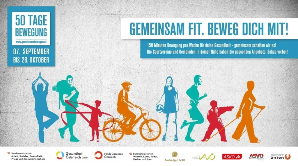 Initiative „50 Tage Bewegung“ unter dem Motto „Gemeinsam fit. Beweg dich mit!“