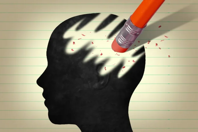 Alzheimer und Gedächtnisverlust – symbolische Darstellung